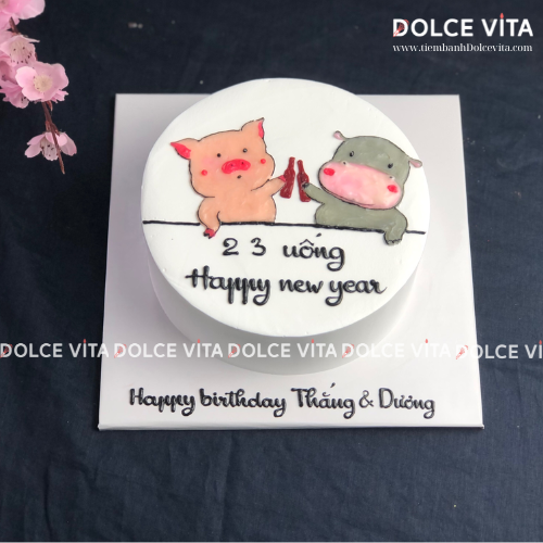 163 (80) Vẽ heo và hà mã,... uống rượu