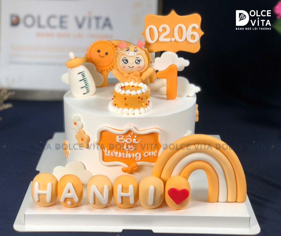 [1510] (300-350) Bánh kem tạo hình cho thôi nôi, sinh nhật bé tuổi rồng