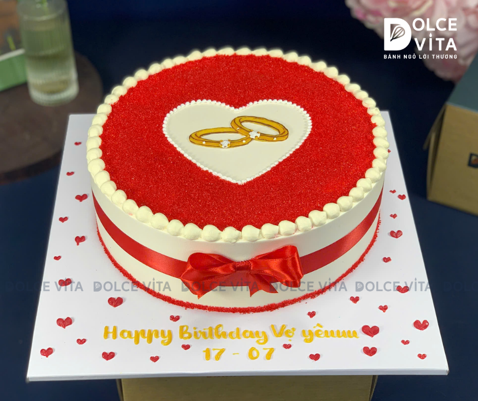 [0414] (20)  Bánh trang trí trái tim cho kỷ niệm tình yêu