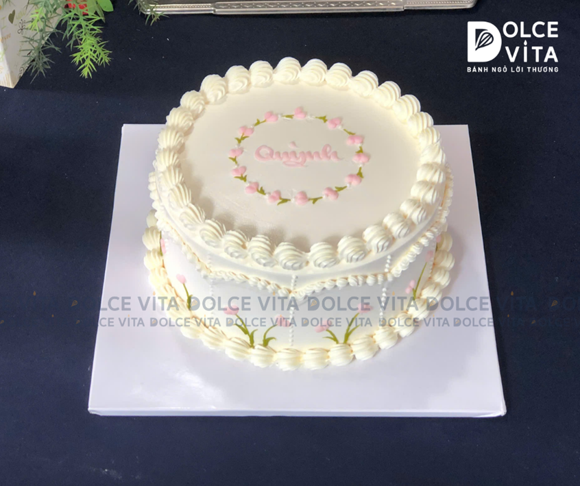 [302] Bánh kem phong cách cổ điển, retro tặng Mẹ, Phái nữ