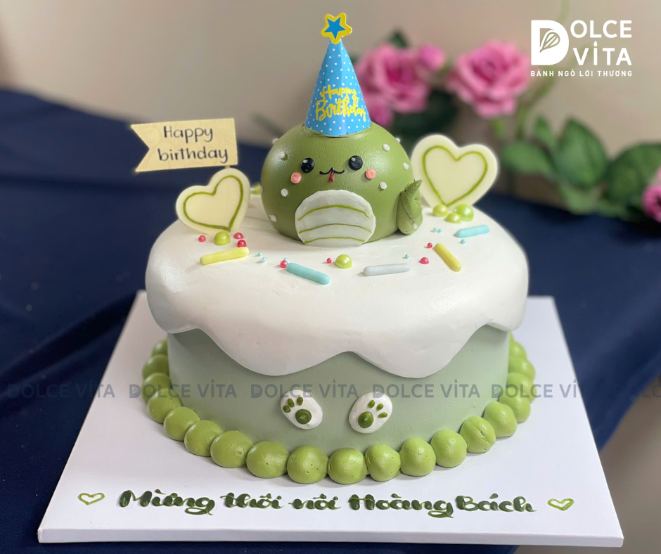 [3011] (150) Bánh Kem Tạo Hình Chú Rắn Cho Sinh nhật, Thôi nôi, Đầy tháng tuổi Rắn