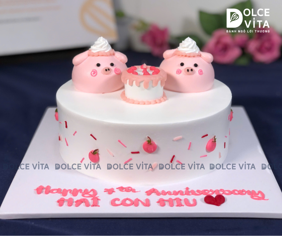 [1998] (130) Bánh tạo hình chú heo dễ thương