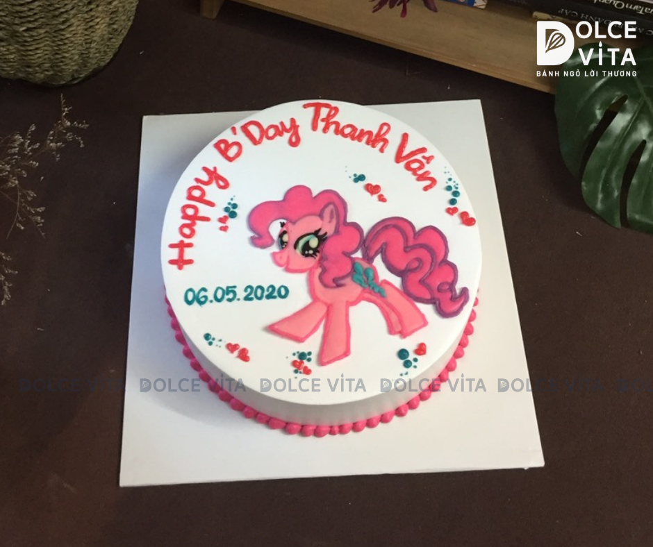 341 (80) Vẽ ngựa Pony Pinky Pie (Unicorn) màu hồng