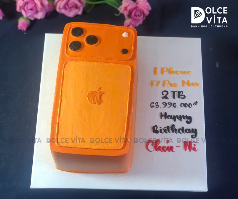 [2956] Bánh tạo hình iphone promax 17 - Món quà bá đạo