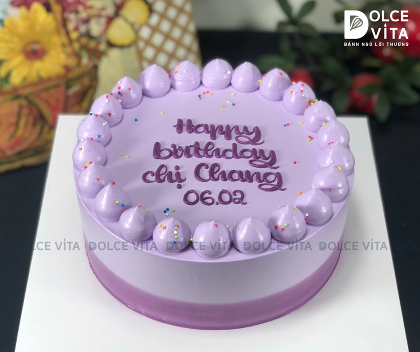 [2922] Bánh kem tone tím - nữ tính và ngọt ngào