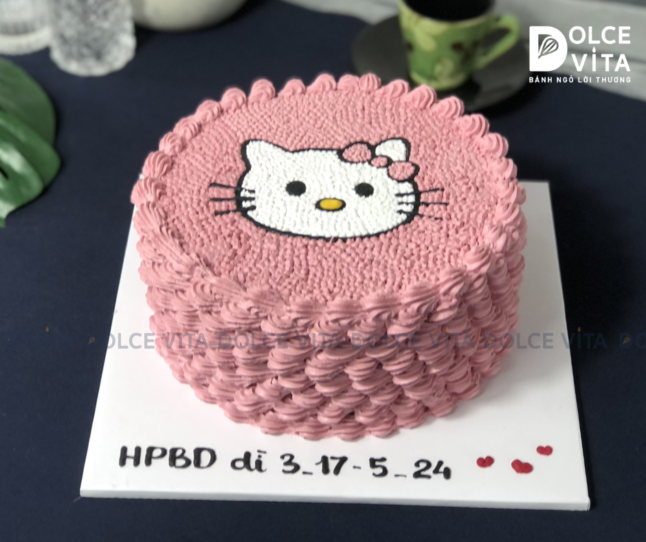 201 (90) Bánh vẽ mèo Kitty