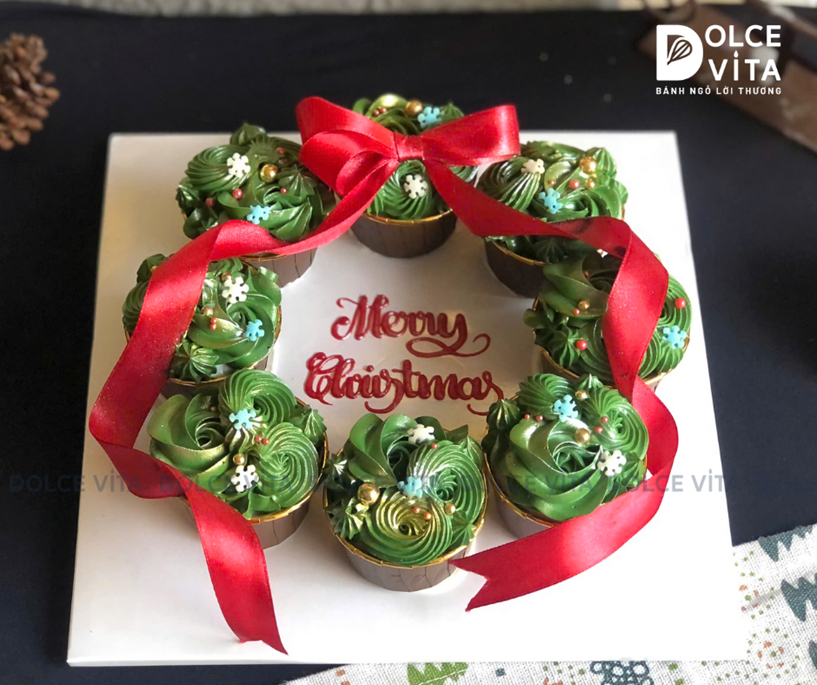 N808 Set cupcake Giáng sinh