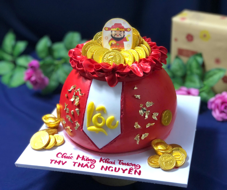 1126 Bánh Hũ vàng màu đỏ khai trương, ngày Thần Tài