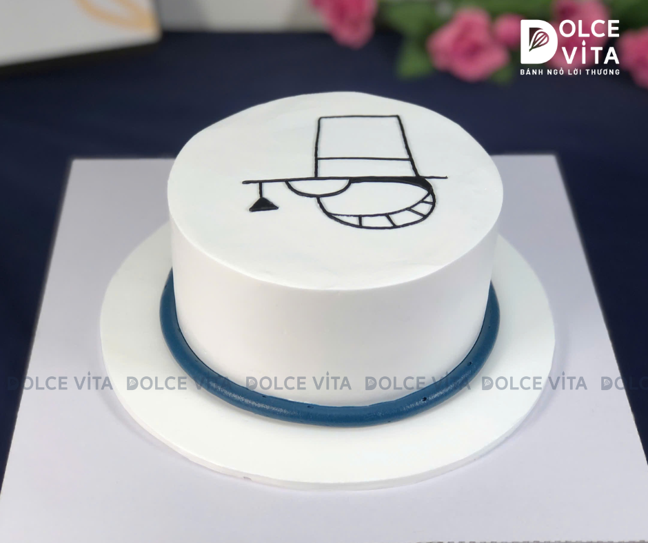 [1935] (50) Bánh tạo hình mô phỏng chiếc mũ của siêu đạo chích Kaito Kid (Kid 1412)