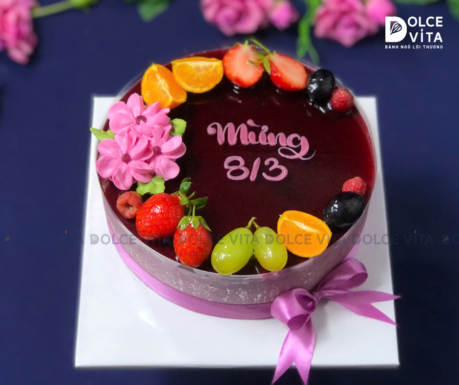 [1148] Bánh mousse phô mai dâu tằm (Mulberry Yogurt)  ngày 8.3
