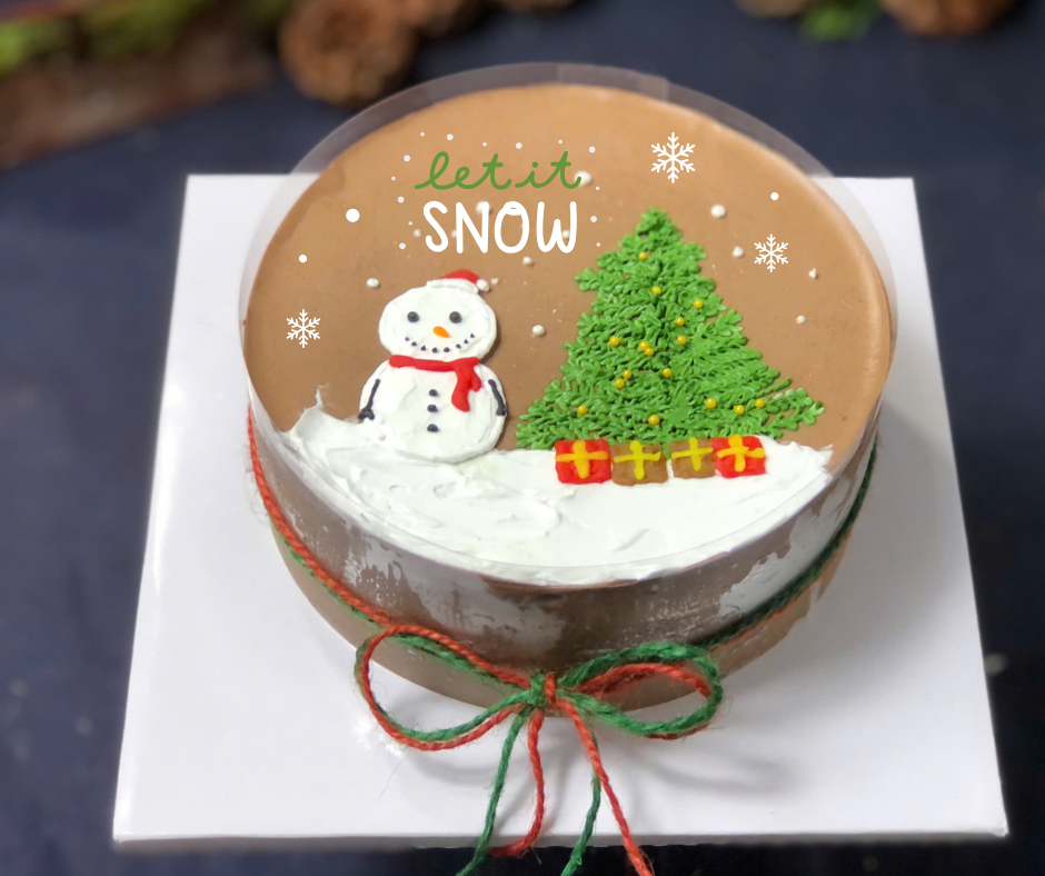 N502 (20) Chocolate mousse (Bánh giáng sinh/ Christmas/ Noel) - quà tặng giáng sinh