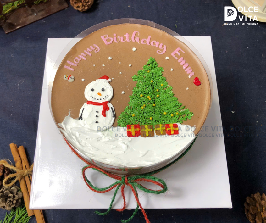 N502 (20) Chocolate mousse (Bánh giáng sinh/ Christmas/ Noel) - quà tặng giáng sinh