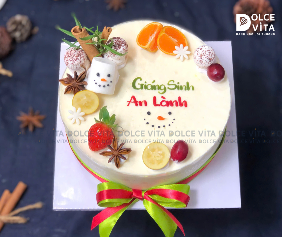 N404 Mousse bắp (Christmas cake /Bánh giáng sinh/ Noel)