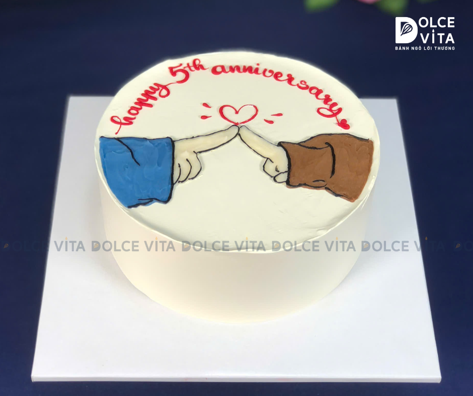 [1790] (55) Bánh Kem Ngọt Ngào Chủ Đề Tình Yêu
