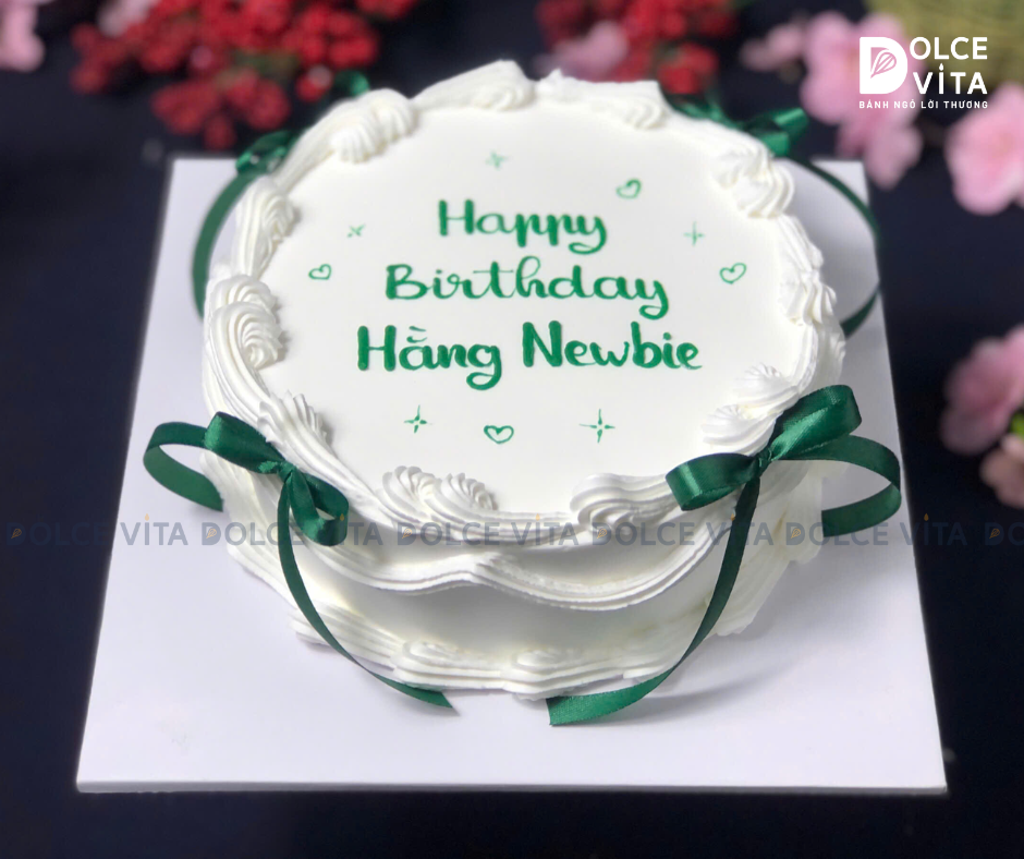 [601] Bánh kem phong cách nữ tính với trang trí nơ