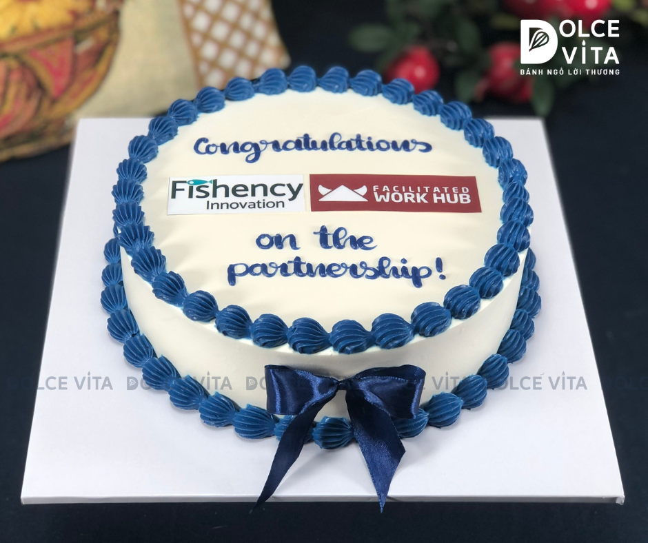 [3012] (80) Bánh kem vẽ/in logo cho các sự kiện doanh nghiệp