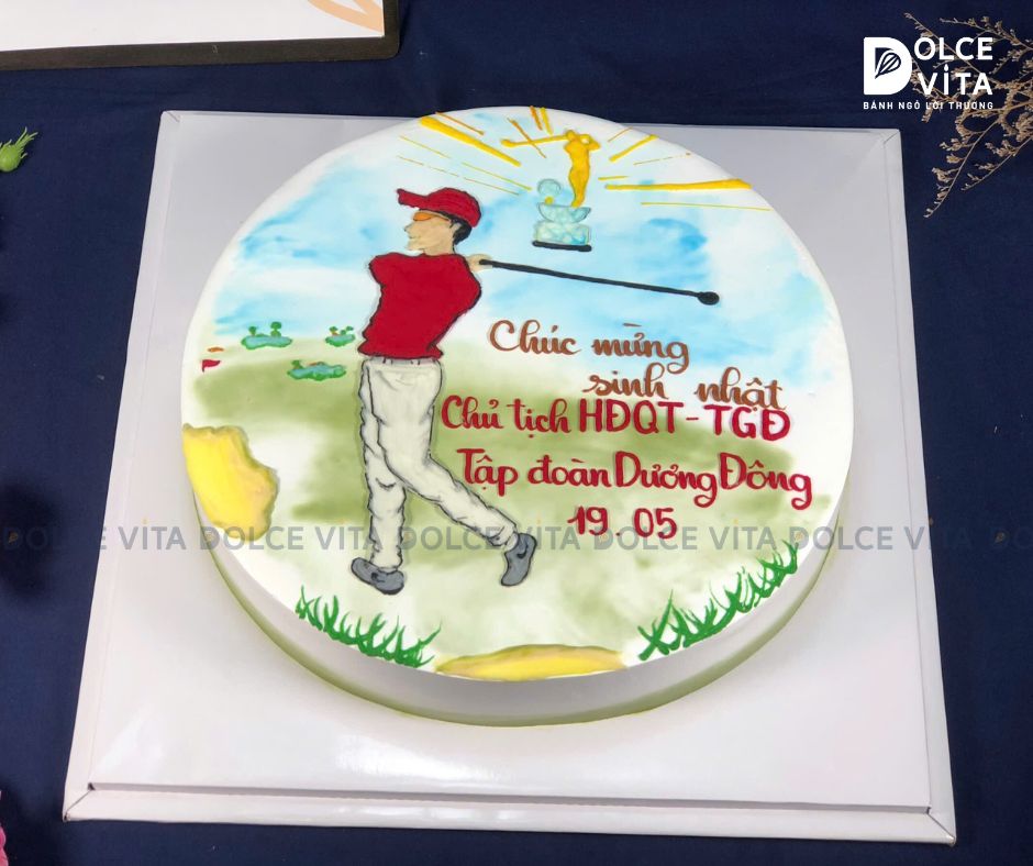 [681] Bánh sinh nhật tặng cho người chơi Golf/ Gôn (90)