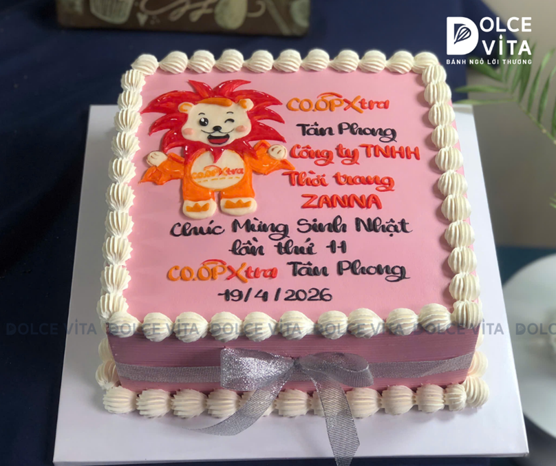 [3002] (140) Bánh vẽ mascot cho Dịp khai trương - ngày thành lập