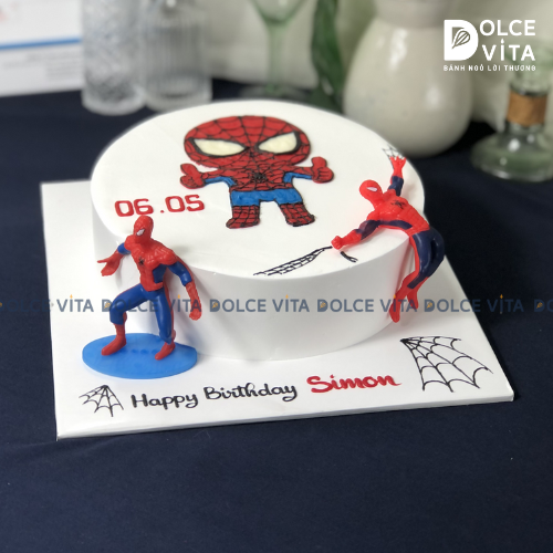 305 (120) Bánh mô hình siêu anh hùng - người nhện Spider man