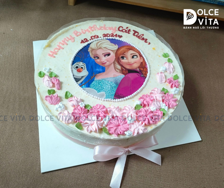 [452] Bánh in hình Elsa - Anna cho fan Frozen (60)