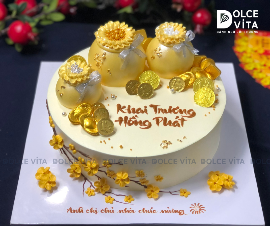 1107 Bánh hũ vàng Khai trương, ngày Thần Tài (90/150/250)