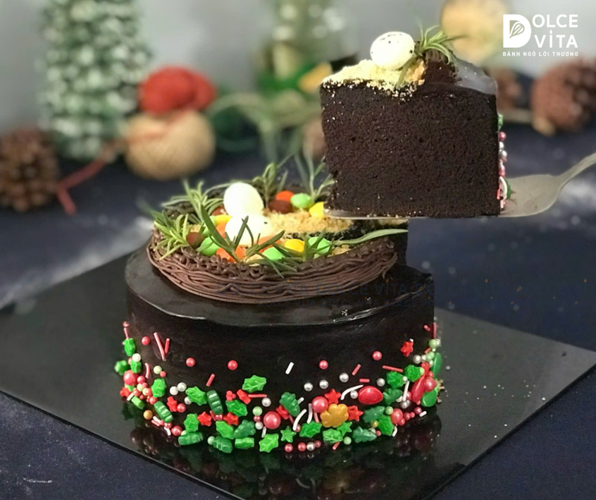N709 (60-80-100-130) Brownie (Bánh giáng sinh/ Christmas/ Noel)