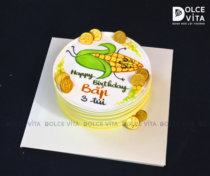 391 (50) Bánh vẽ trái bắp