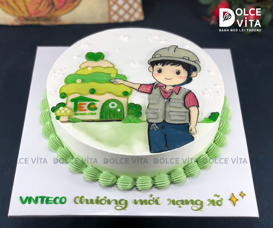 [3153] (100) Bánh vẽ logo cho kỷ niệm thành lập Doanh nghiệp, Đoàn thể