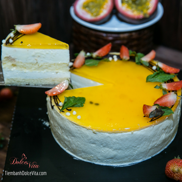 001 Bánh mousse chanh dây – Chua ngọt mát lạnh