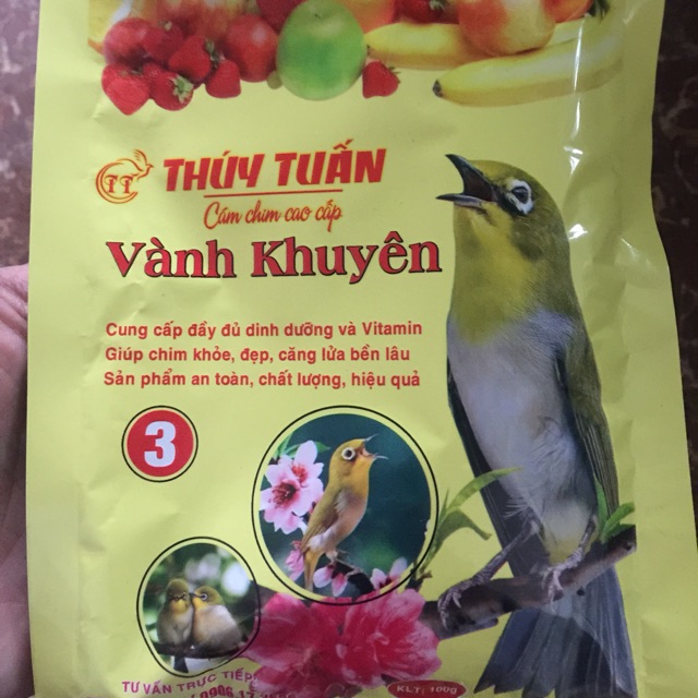 Cám chim vành khuyên số 3: Cám dinh dưỡng đặc biệt cho vành khuyên kiểng