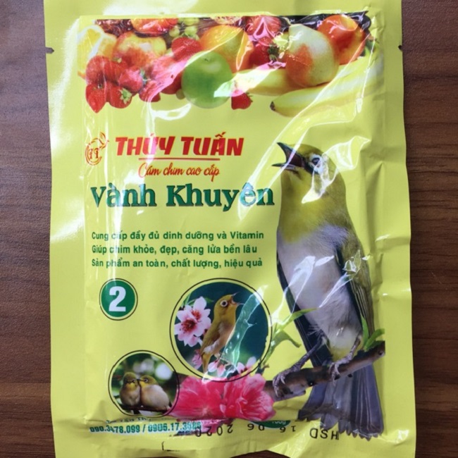 Cám chim vành khuyên số 2 - 100g: Đẹp dáng dưỡng giọng cho vành khuyên cảnh