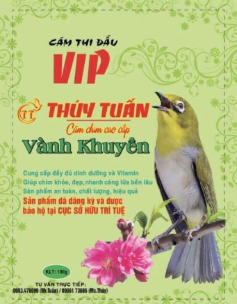 Chọn cám khuyên VIP đến ngay cửa hàng chim cảnh và phụ kiện Thúy Tuấn