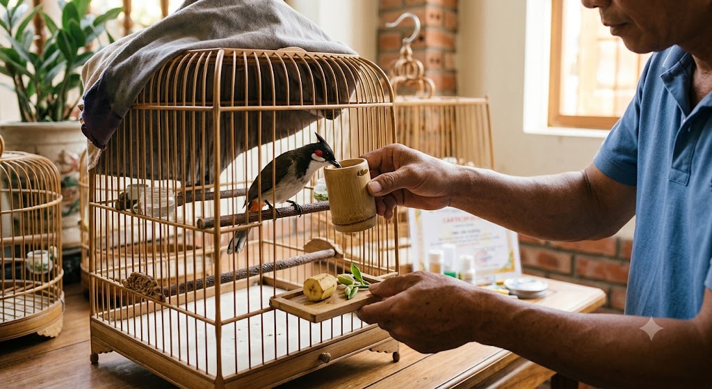 Cách chăm sóc chào mào sau khi thi đấu đúng kỹ thuật