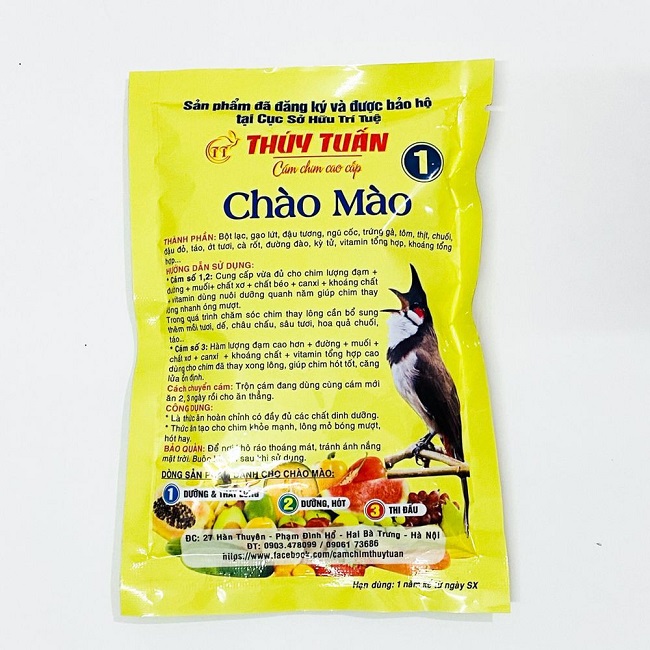 Cám chim chào mào số 1: Thức ăn dinh dưỡng chăm sóc toàn diện chào mào cảnh