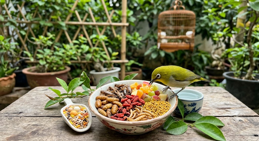 Bí quyết làm cám khuyên chuẩn và kỹ thuật chăm sóc chim vành khuyên căng lửa từ nghệ nhân