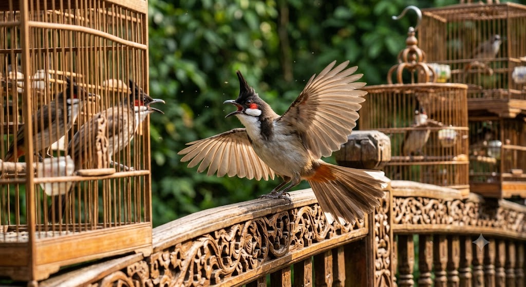 Cách phân biệt chim chào mào trống mái chuẩn xác từ nghệ nhân