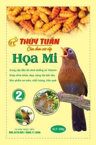 Cám họa mi số 2: Thức ăn dinh dưỡng chuyên chăm sóc họa mi cảnh