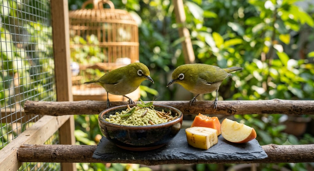 Chế độ dinh dưỡng chim vành khuyên