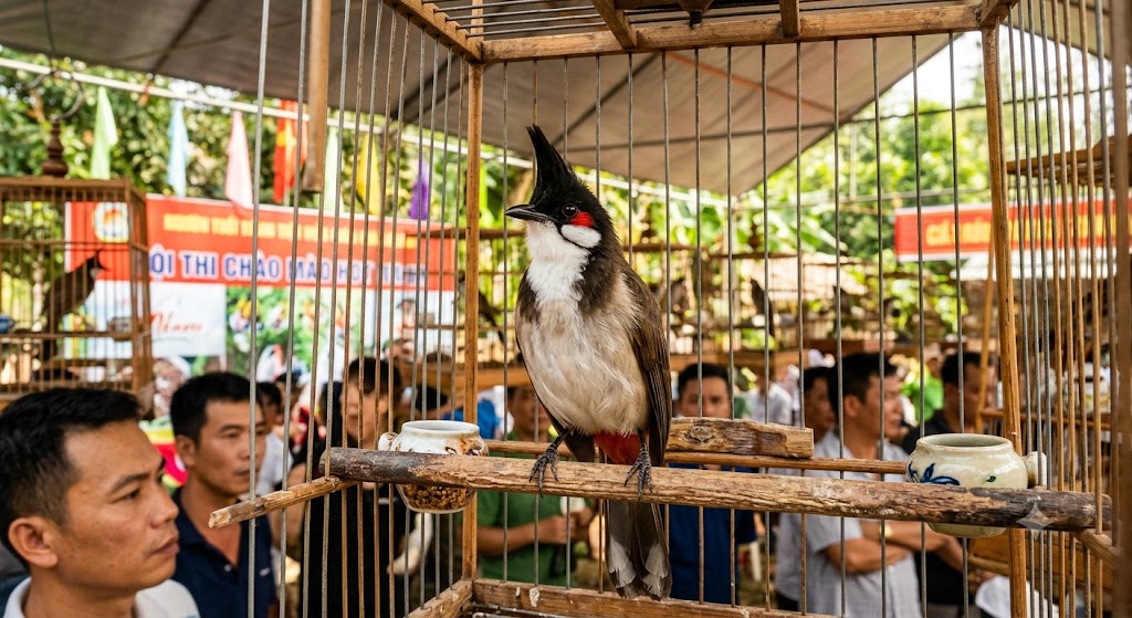 Quan sát kỹ thần thái và phân chim giúp nghệ nhân chẩn đoán chính xác lý do chào mào câm nín, tịt giọng