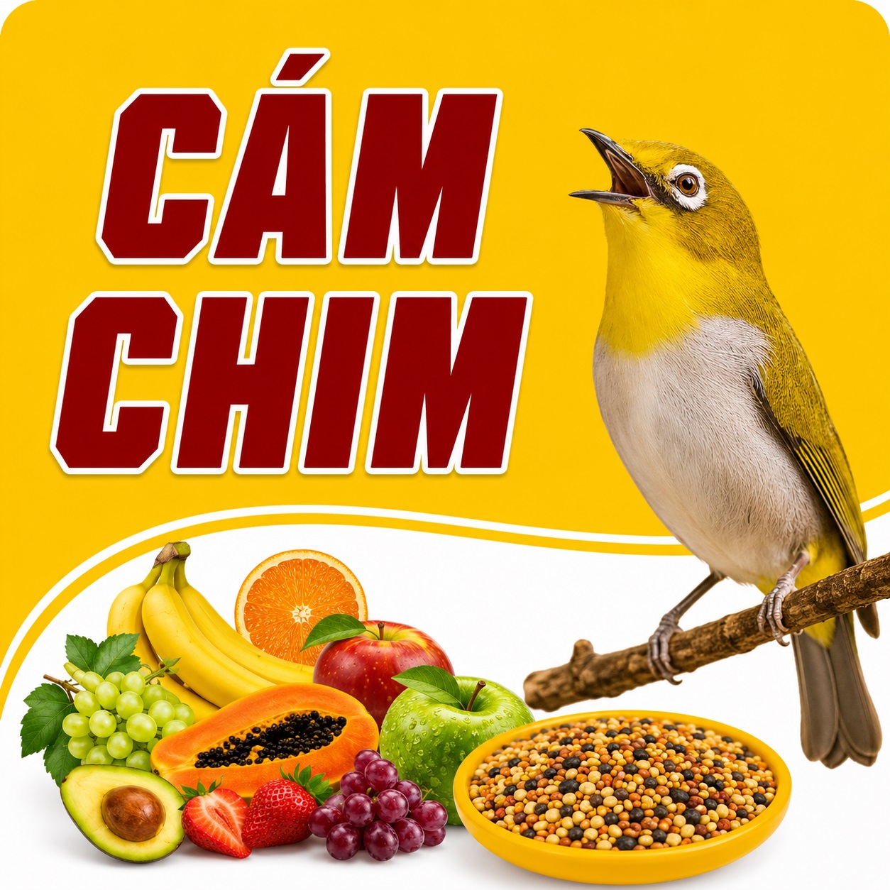Cám chim Thúy Tuấn chính hãng đủ loại cho chim cảnh