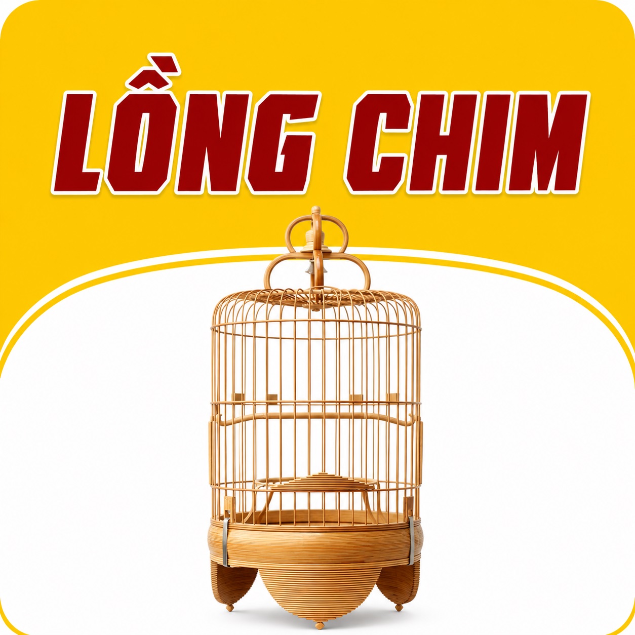 Lồng chim Thúy Tuấn cao cấp chất liệu tre trúc già