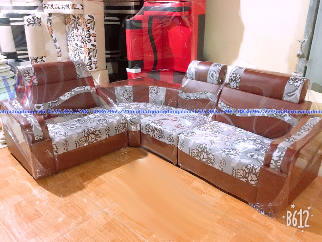 Sofa da mặt nỉ-DGN-210