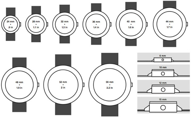 Cách chọn size mặt đồng hồ phù hợp với cổ tay.