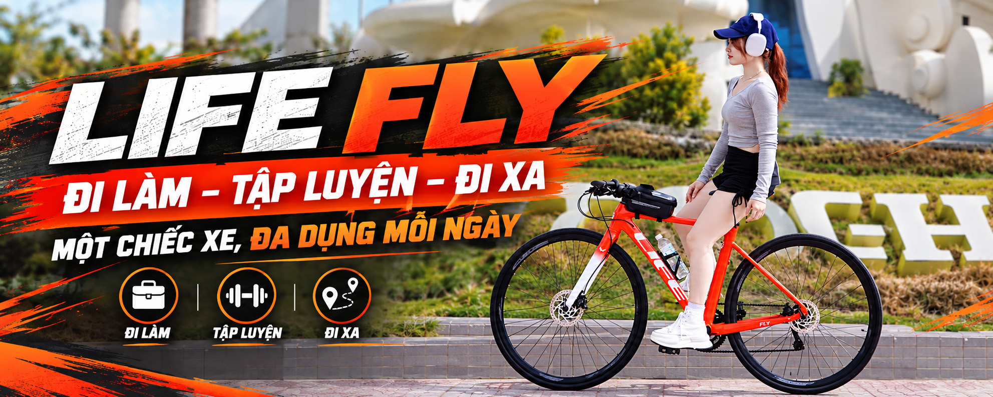 LIFE Fly – Touring Thể Thao 2x10, Full Nhôm, Phong Cách Năng Động