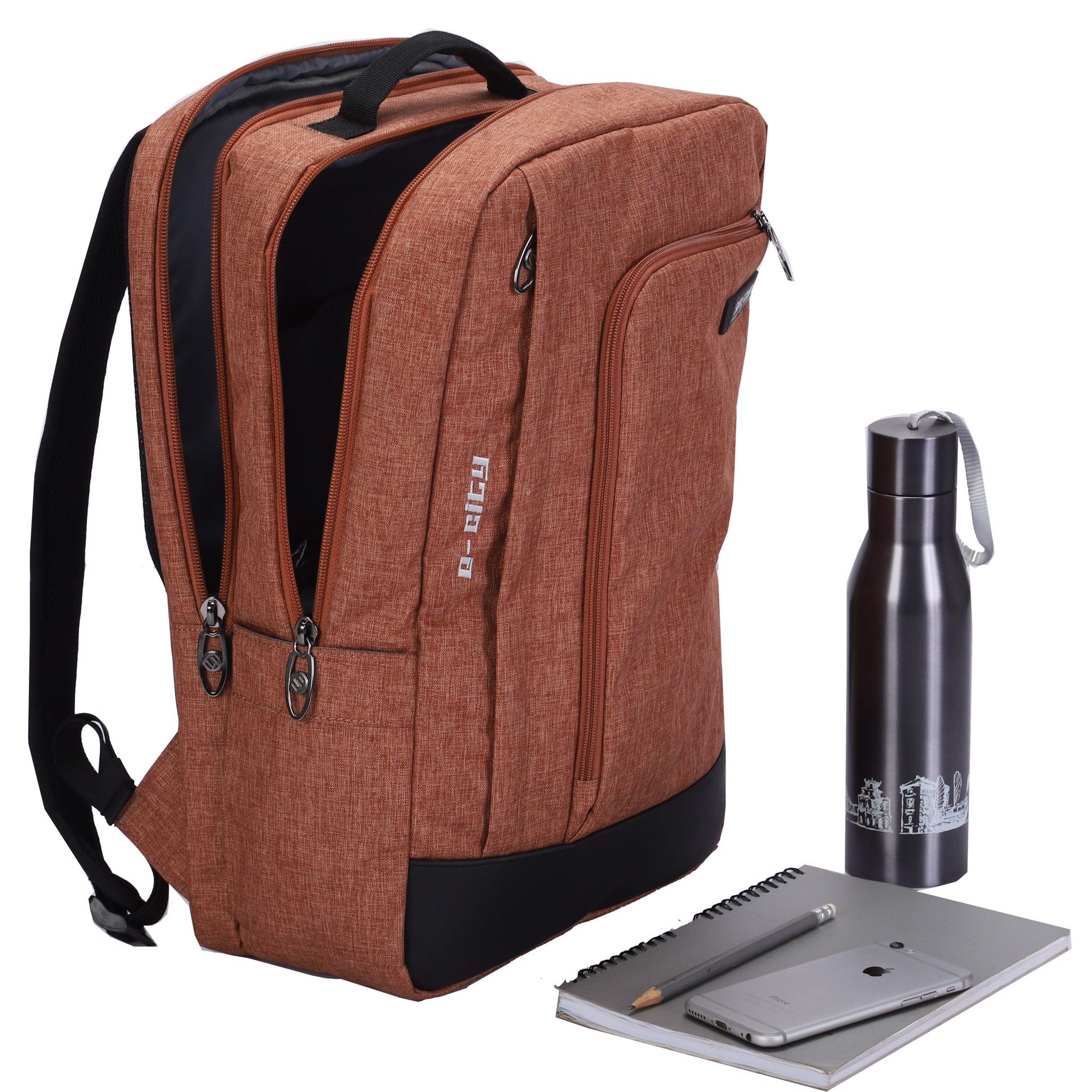 Balo SimpleCarry E-CITY 2 BROWN