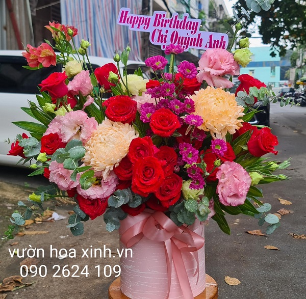 Những kiểu hoa chúc mừng sinh nhật công ty phù hợp