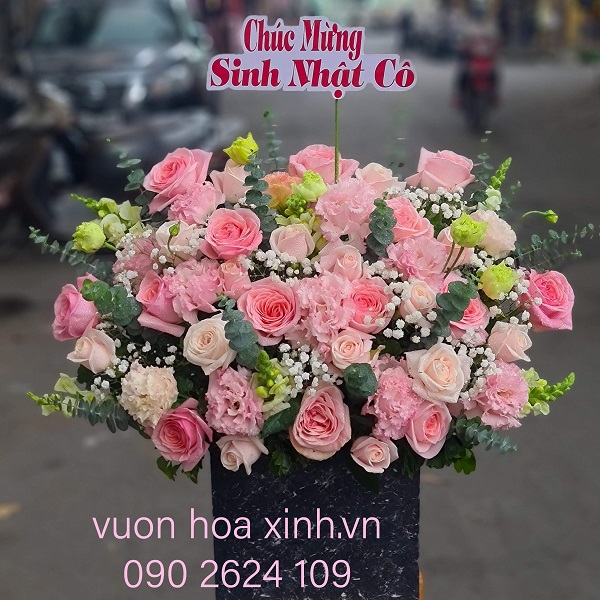 Mẫu hoa chúc mừng sinh nhật đẹp \