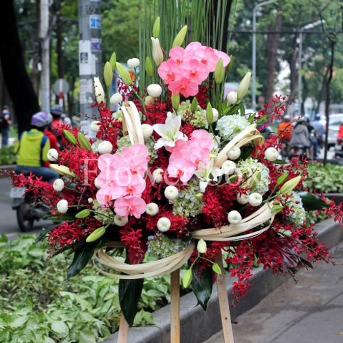  Mẫu hoa "Rực rỡ" - Hoa chúc mừng khai trương cửa hàng - Shop hoa Vườn Hoa Xinh 