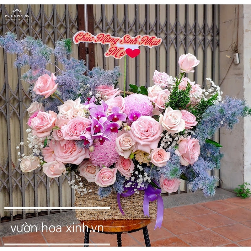 Giỏ hoa hồng tặng sinh nhật giỏ hoa chúc mừng hoa chúc mừng để bàn hoa  tặng bạn gái hoa tươi tặng sinh nhật giỏ hoa đẹp  Hoa tươi Hoa đẹp