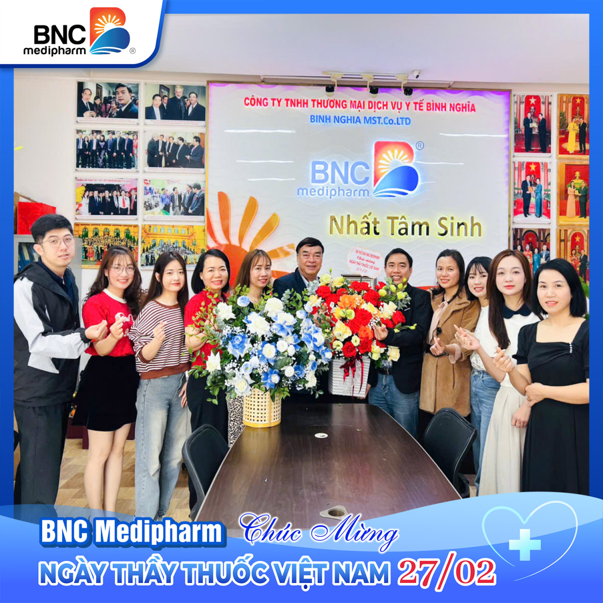 Tập thể cán bộ, nhân viên BNC Medipharm chúc mừng ngày Thầy thuốc Việt Nam